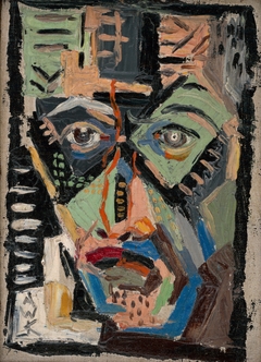 Man's Face by Arnold Peter Weisz-Kubínčan