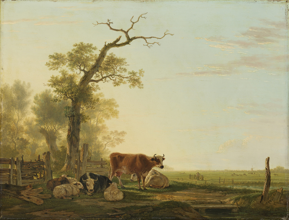 Meadow Landscape with Animals