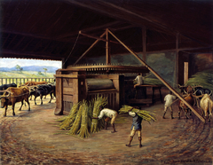 Moagem de Cana - Fazenda Cachoeira - Campinas, 1830 by Benedito Calixto