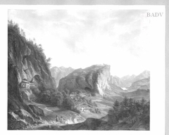 mountain-landscape by Ferdinand Wilhelm von Couven