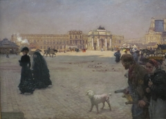 Place du Carrousel and Tuileries in Ruins