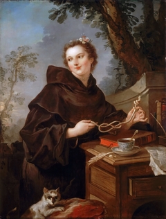 Portrait de Louise-Anne de Bourbon Condé, Mademoiselle de Charolais by Charles-Joseph Natoire