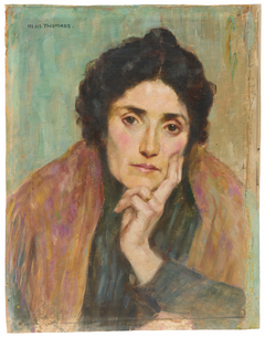 Portrait of a Woman with Dark Hair by Paula Maria Margarethe Thomass