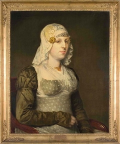 Portrait of Anna de Jong (1797-1823) by Willem Bartel van der Kooi