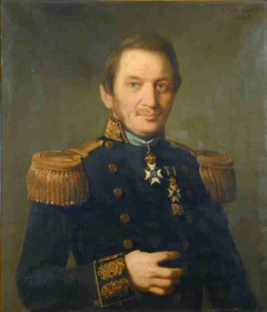 Portrait of Captain jhr. Henri Jan Leopold Theodore de Vaynes van Brakell by Gijsbert Buitendijk Kuyk
