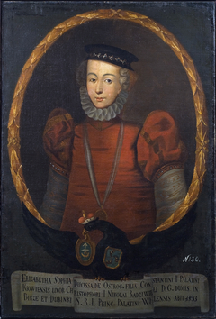 Portrait of Elżbieta Zofia Radziwiłł née Ostrogska (ca. 1560–1599) by nieznany malarz polski