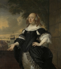 Portrait of Geertruida den Dubbelde, Wife of Aert van Nes by Bartholomeus van der Helst