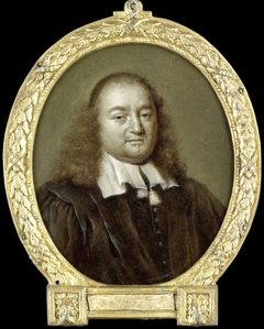 Portrait of Joannes Fredericus Gronovius, Philologist and Jurist, Professor in Leiden by Jan Maurits Quinkhard