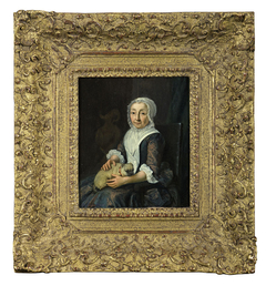 Portrait of Johanna van Oyen, echtgenote van de schilder Jan Abel Wassenbergh, moeder van de schilderes by Elisabeth Geertruida Wassenbergh