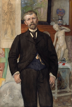 Portrait of the Architect Jac. Ahrenberg by Carl Larsson