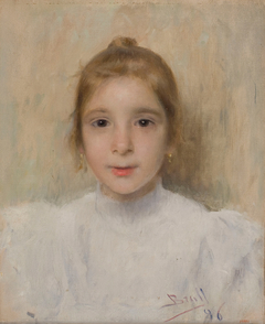 Portrait of the Girl Rosó Galia by Joan Brull Vinyoles