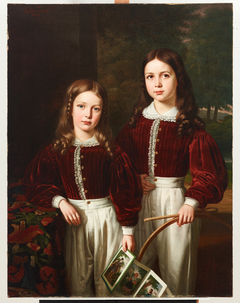 Portrait of Two Children, Probably the Sons of M. Almeric Berthier, comte de LaSalle by Jean Joseph Vaudechamp