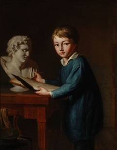 Portret van Charles Rochussen op 11-jarige leeftijd by François Montauban van Swijndregt
