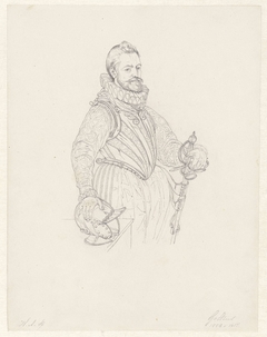 Portret van Jacques de la Faille by Hendrik Abraham Klinkhamer