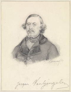 Portret van Jacques van Gingelen by Jozef Cornelius Correns