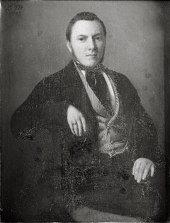 Portret van Reinier Willem Stern (1833-1889) by Louis Gerard Constant Mollinger