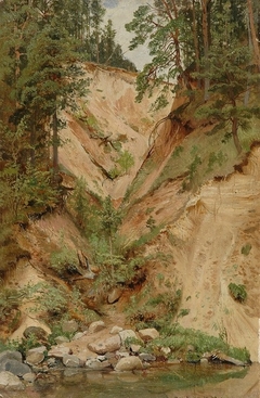 Precipice by Ivan Shishkin