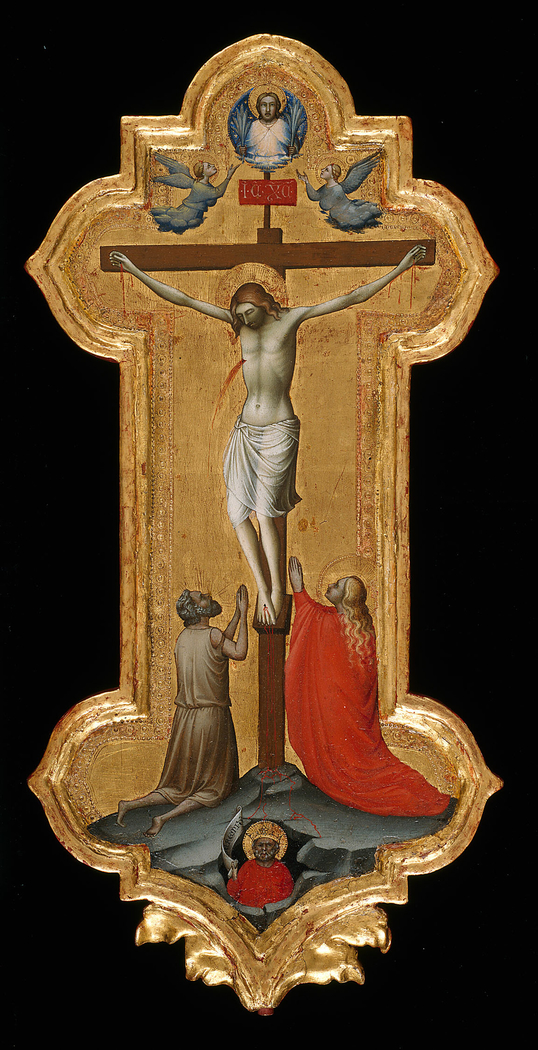 Processional Cross with Saint Mary Magdalene and a Blessed Hermit