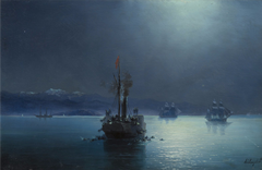 Quiet Night: Armenians Thrown Overboard off the Turkish Ships by Ivan Ayvazovsky