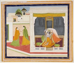 Radha and Krishna in Dalliance by Anonymous