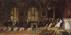 Réception des ambassadeurs siamois par l'Empereur Napoléon III au palais de Fontainebleau, 27 juin 1861 by Jean-Léon Gérôme
