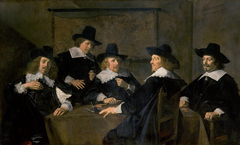 Regents of the St. Elisabeth's or Groote Gasthuis in Haarlem by Frans Hals