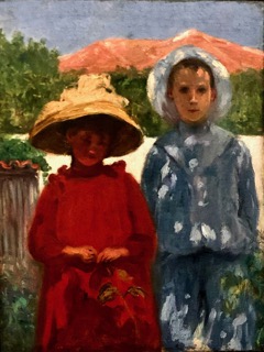 Retrato dos filhos do pintor by António Carneiro