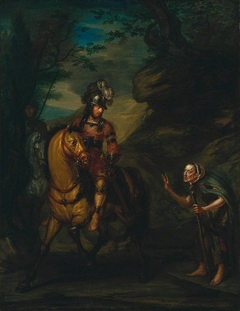 Riders Encountering a Figure of Fate by Marcellus Laroon the Younger