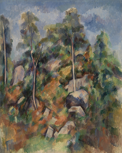 Rocks and Trees (Rochers et arbres) by Paul Cézanne