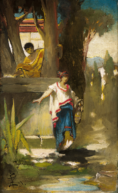 Roman Woman by the Well by Franciszek Żmurko