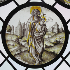 Roundel with Saint John The Baptist by Anonymous