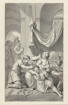 Samson en Delila by Jacobus Buys