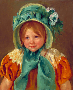 Sara in a Green Bonnet by Mary Cassatt