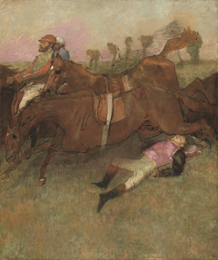 Scene from the Steeplechase: The Fallen Jockey by Edgar Degas