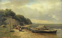 Seashore at Tiskre by Eugen Dücker
