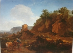 Southern Landscape with Country-Dwellers by Nicolaes Pieterszoon Berchem