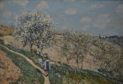 Spring at Bougival by Alfred Sisley