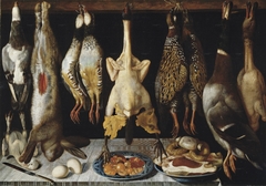 Still Life with Birds and Hares by Tomás Yepes