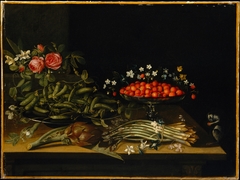 Still Life with Strawberries by Anonymous