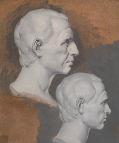 Studies of a Classical Bust by Joseph Wright of Derby