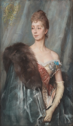 Study for "Portrait of Princess Marie Amélie Françoise Hélène of Danmark, née princess of Orléans (1865-1909)" by Albert Edelfelt