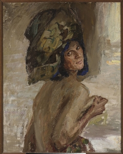 Study of a woman for the painting “East” by Jan Ciągliński