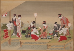 Summer Party on the Bank of the Kamo River by Utagawa Toyohiro