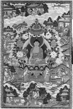 Thanka with Buddha by Anonymous