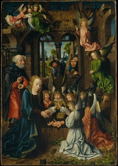 The Adoration of the Christ Child by Workshop of the Master of Frankfurt