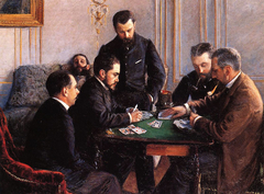 The Bezique Game by Gustave Caillebotte