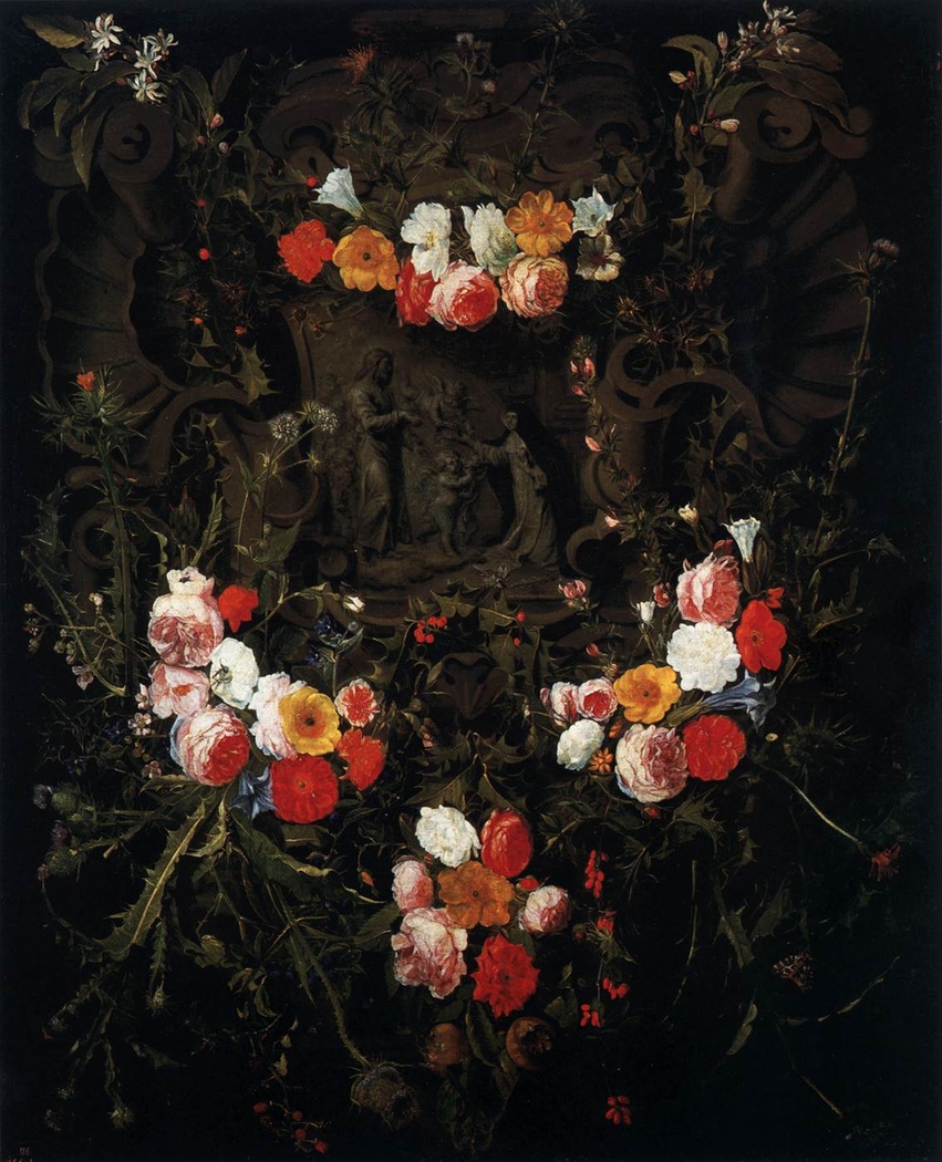 The Child Christ and St Theresa in a Flower Garland