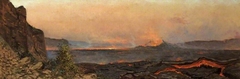 The Crater of Kilauea, Island of Hawaii by Jules Tavernier