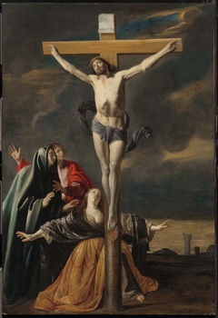 The Crucifixion with the Virgin, Saints John, and Mary Magdalen by Mathieu Le Nain
