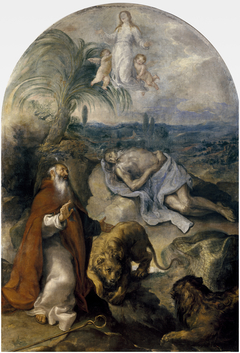 The Death of Saint Paul the Hermit by Francisco Camilo